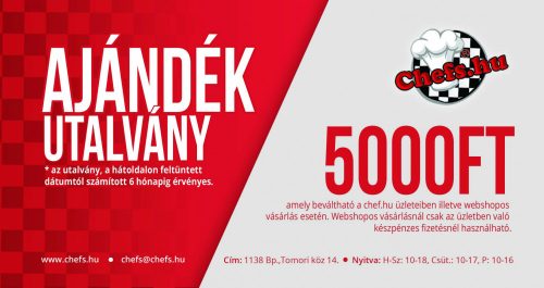 Ajándékutalvány - 5000, 10000 vagy 20000 Ft értékben