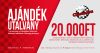 Ajándékutalvány - 5000, 10000 vagy 20000 Ft értékben