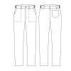 Sztreccses slimfit gombosderekú szakácsnadrág
