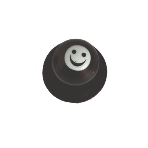 Szakácskabát gomb - nevetős smiley mintával 12 db