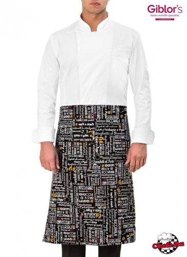 Étlapmintás, derekas kötény