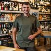 GIBLORS Nathan Militari zöd pamut-elasztán szakácskabát