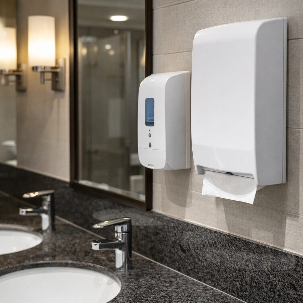 Érintésmentes higiénia a szállodában: szenzoros szappanadagolók + papíradagolók, amik tényleg működn